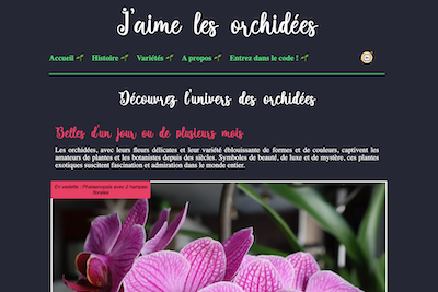 Projet sur les orchidées